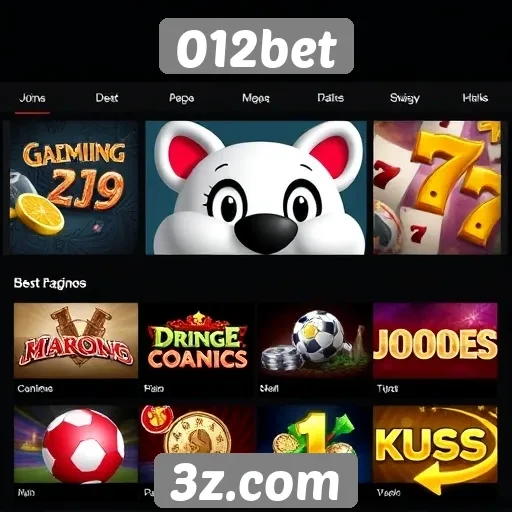 Visão geral das opções de jogos no 012bet